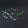 Life Line 8041 Green Transparent Cat-Eye Eyeglasses