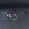 Stylish Silver Black Rimless Eyeglasses OLD7069M C3