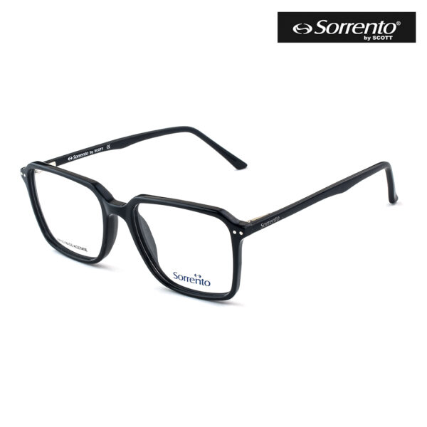 Sorrento SR 907 C1 Black Rectangular Eyeglasses For Men