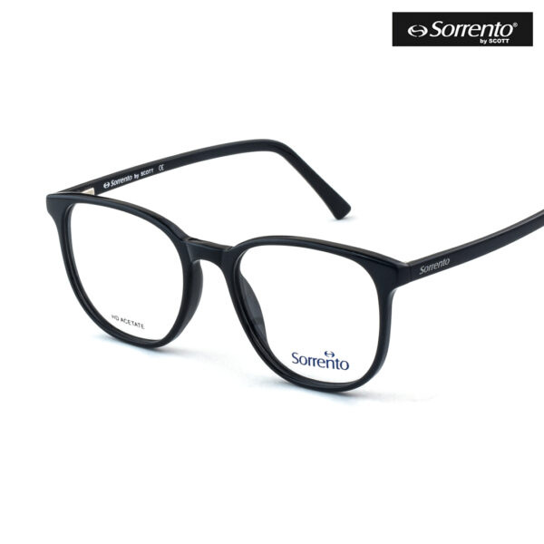 Sorrento SR 910 C1 Round Black Eyeglasses