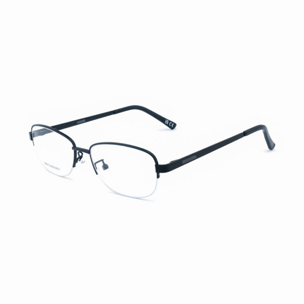 Half Rim Metal Rectangle OPH SC 205 02 BLK Eyeglasses