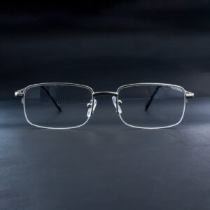 OPH SC 308 1212 Half Rim Silver Eyeglasses
