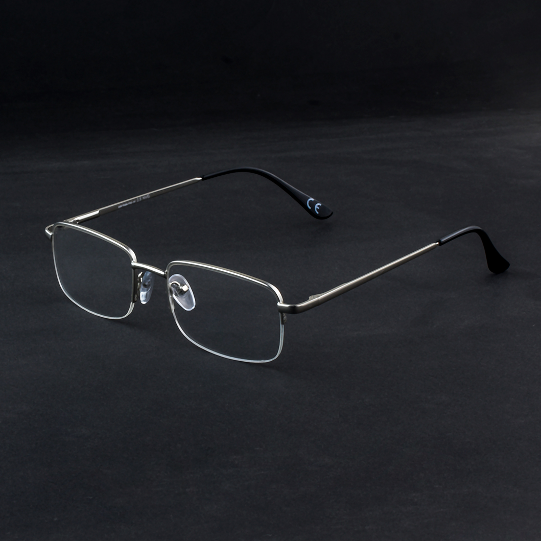 OPH SC 308 1212 Half Rim Silver Eyeglasses - Luxotix