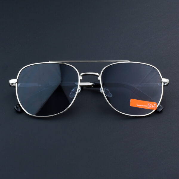 Metal Double-Bridge Sunglasses For Men SUN 317 1212 SLV