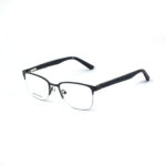 Metal Half Rim Rectangular 302 02 Eyeglasses