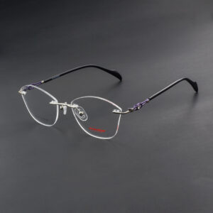 Stylish Rimless Eyeglasses 231646 C4 For Women