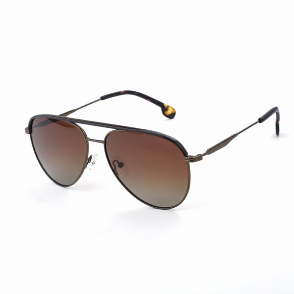 Stylish Brown Metal Polarized Sunglasses CS 5655