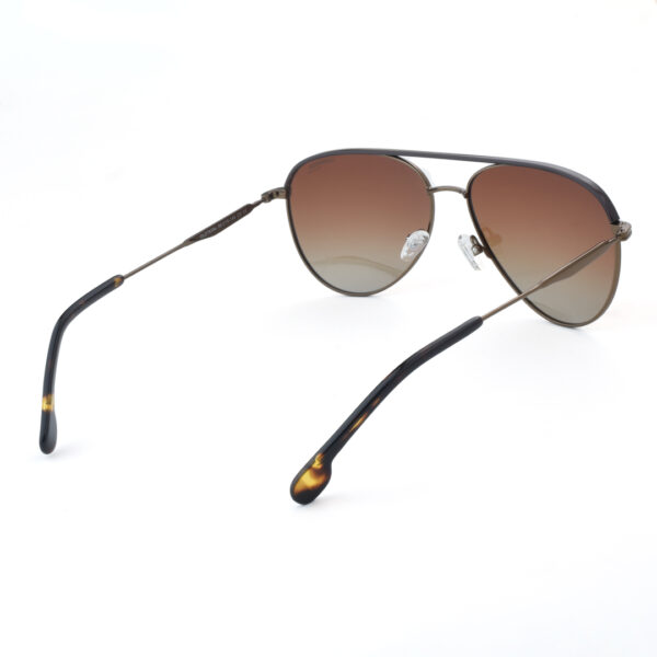 Stylish Brown Metal Polarized Sunglasses CS 5655