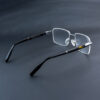 Stylish Metal Half Rim 12910J Col.02 Eyeglasses For Men