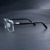 Stylish Metal Half Rim 12910J Col.02 Eyeglasses For Men