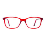 Foster Grant OPH 207 07 Red Rectangle Eyeglasses