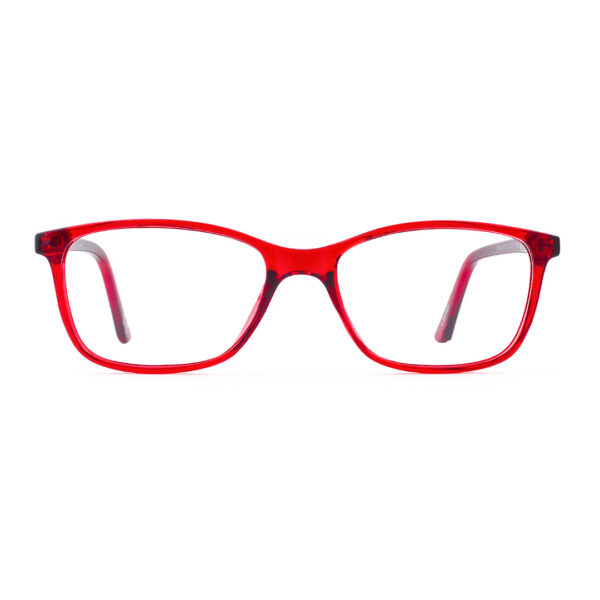 Foster Grant OPH 207 07 Red Rectangle Eyeglasses