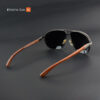 Silver Black Metal Double Bridge Sunglasses RBS 5673