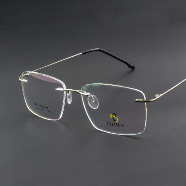 Stylish Black Rimless 98002 C2 Eyeglasses