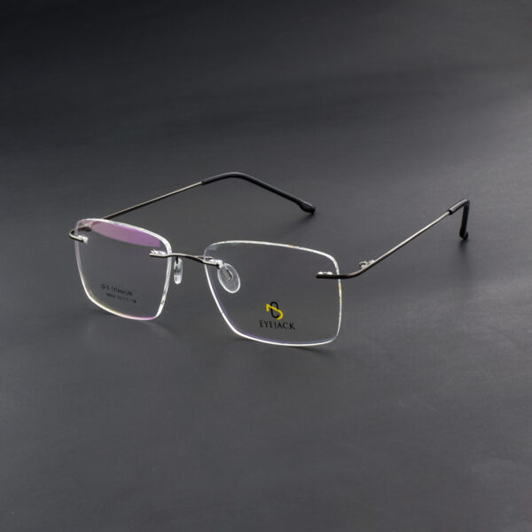 Stylish Black Rimless 98002 C3 Eyeglasses