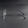 Stylish Black Rimless 98002 C3 Eyeglasses