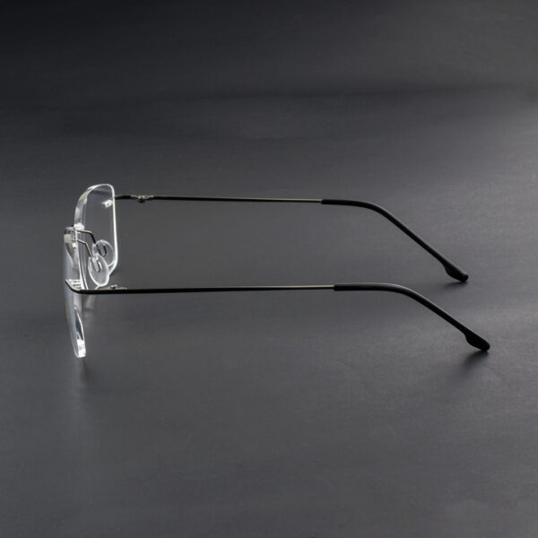 Stylish Black Rimless 98002 C3 Eyeglasses