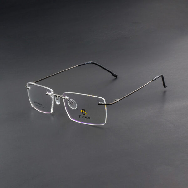 Stylish Black Rimless 98003 C3 Eyeglasses