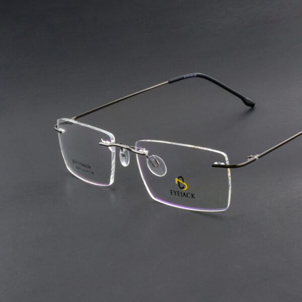 Stylish Black Rimless 98003 C3 Eyeglasses