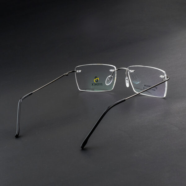 Stylish Black Rimless 98003 C3 Eyeglasses