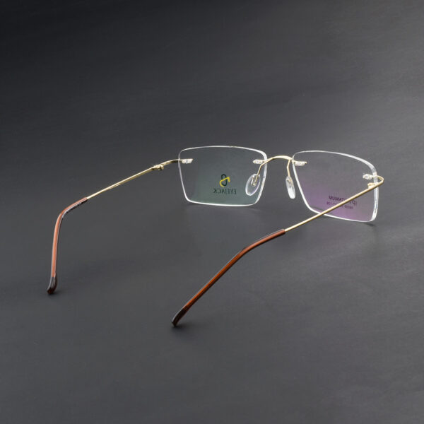 Stylish Golden Rimless 98008 Eyeglasses