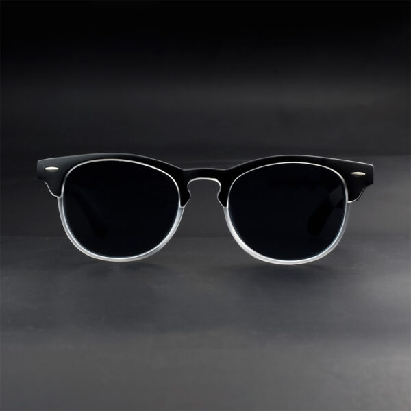 Stylish Black & White Sunglasses SUN 308 02 BLK