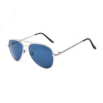 Foster Grant Stylish Aviator 106 1212 Silver Sunglasses