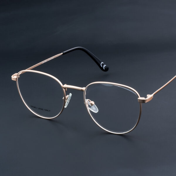 OPH 314 0909 GLD Round Eyeglasses