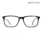 Scott SC 1071 C2 Rectangle Havana Eyeglasses for Men and Women