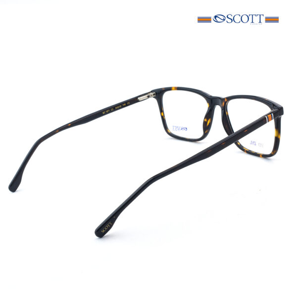 Scott SC 1071 C2 Rectangle Havana Eyeglasses for Men and Women