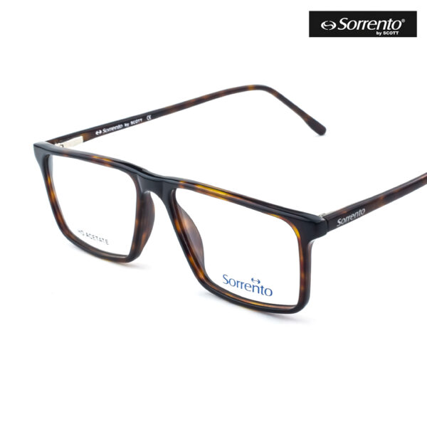 Sorrento SR 909 C2 Durable Brown Rectangle Eyeglasses