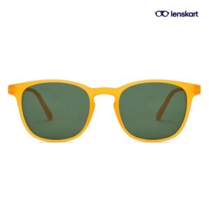 Lenskart Hustler Amber Orange Polarized Sunglasses LA E15417 C6 W