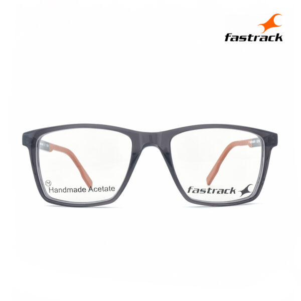 Fastrack Transparent Ash Orange FT1586MFA6MBRV Eyeglasses