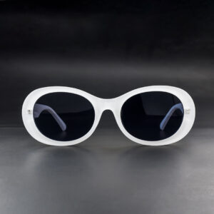 Stylish White Oval 23537 C4 Sunglasses For Women