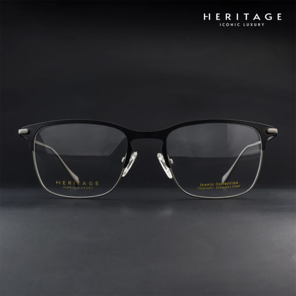 Heritage HEFM03 Square Metal Eyeglasses