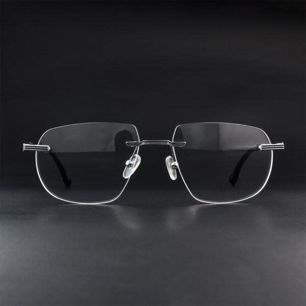 Stylish Silver Rimless Eyeglasses 10768J COL.02