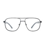 Black Metal Double Bridge AN202306 C1 Eyeglasses