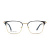 Square Metal Rose Gold Eyeglasses OPH SC 112 09 BLC GLD