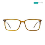 Stylish Glossy Brown Rectangle 28017 C3 Eyeglasses