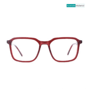 Stylish Glossy Maroon Square AC31122 C5 Eyeglasses