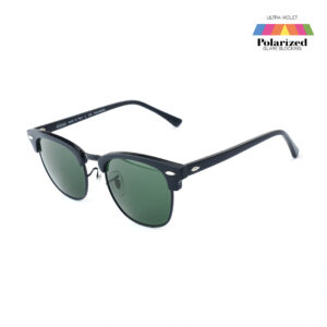 Clubmaster Polarized Green & Black Sunglasses 6561P