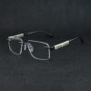 Black & White Rimless Eyeglasses 120132J COL.01 Eyeglasses