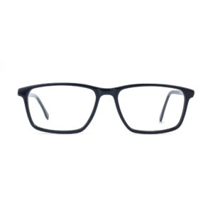 Glossy Black Rectangle Eyeglasses F88272 C1