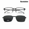 Revolution Eyewear Denton BLK Clip-on Eyeglasses