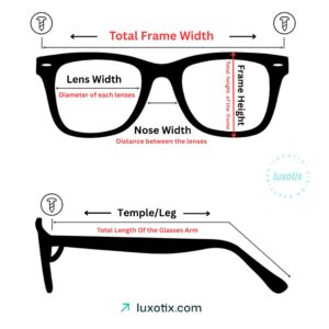 I-Change Dark Green Eyeglasses Y2429 C017 Eyeglasses Measurement