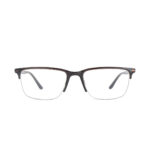 Stylish Tea Metal and Black  Half Rim Eyeglasses 6880 C3