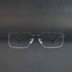Stylish Glossy Ash Rimless Eyeglasses OLD7076M C3