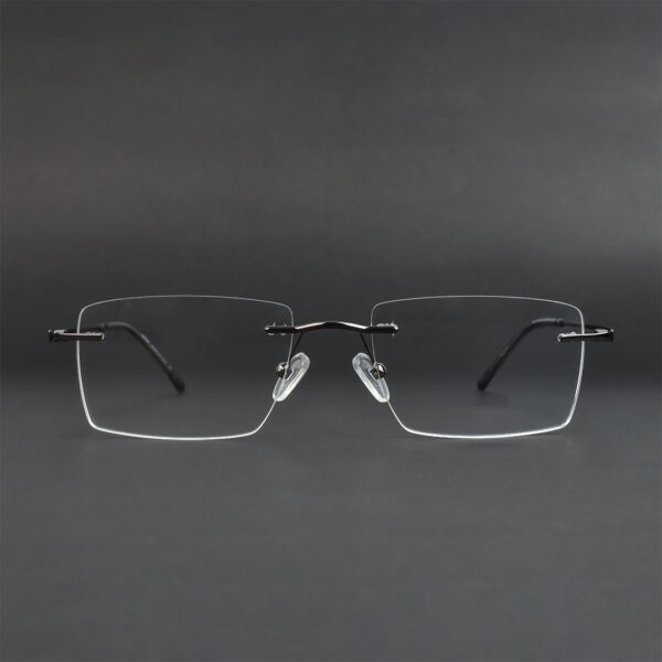 Stylish Glossy Ash Rimless Eyeglasses OLD7076M C3