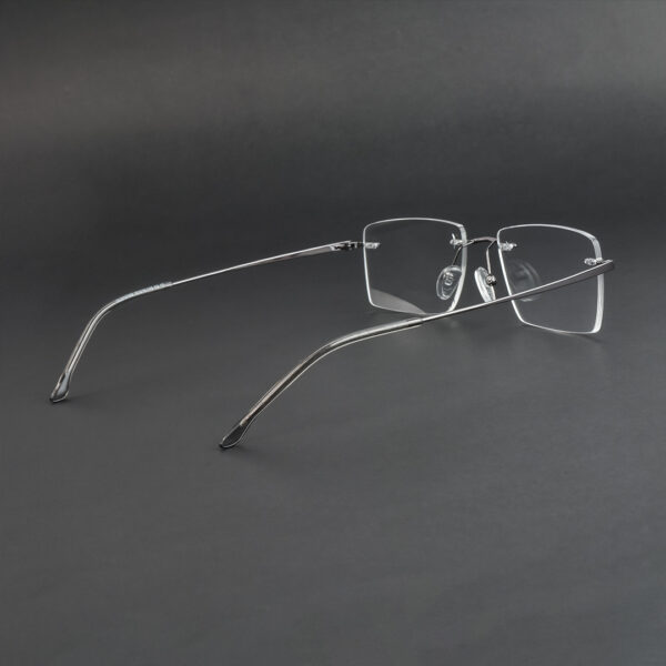 Stylish Glossy Ash Rimless Eyeglasses OLD7076M C3