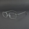 Stylish Ash Rimless Eyeglasses OLD 7535M 003
